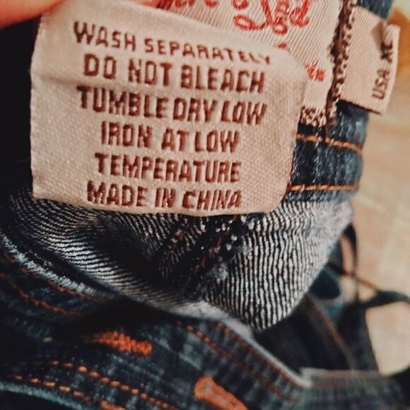 Sapphire Red Denim Halter Top Size XL 4 Button Closure - Picture 8 of 8